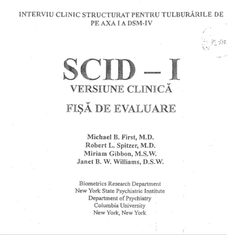 SCID-I – CV