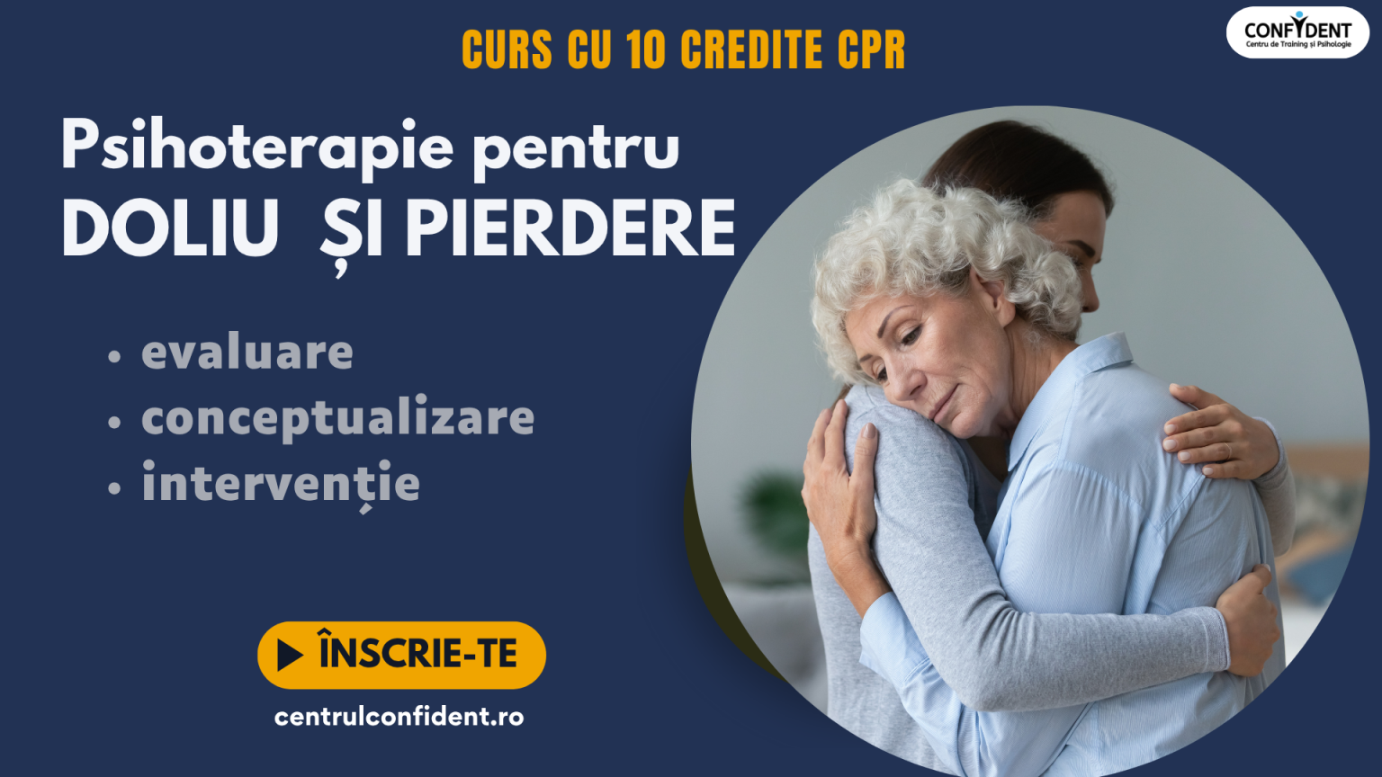 Psihoterapie pentru doliu și pierdere | OCT25
