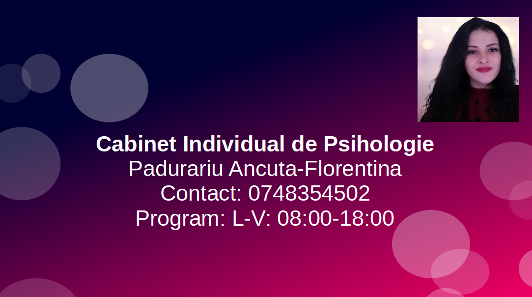 Cabinet Individual de Psihologie Pădurariu Ancuța-Florentina