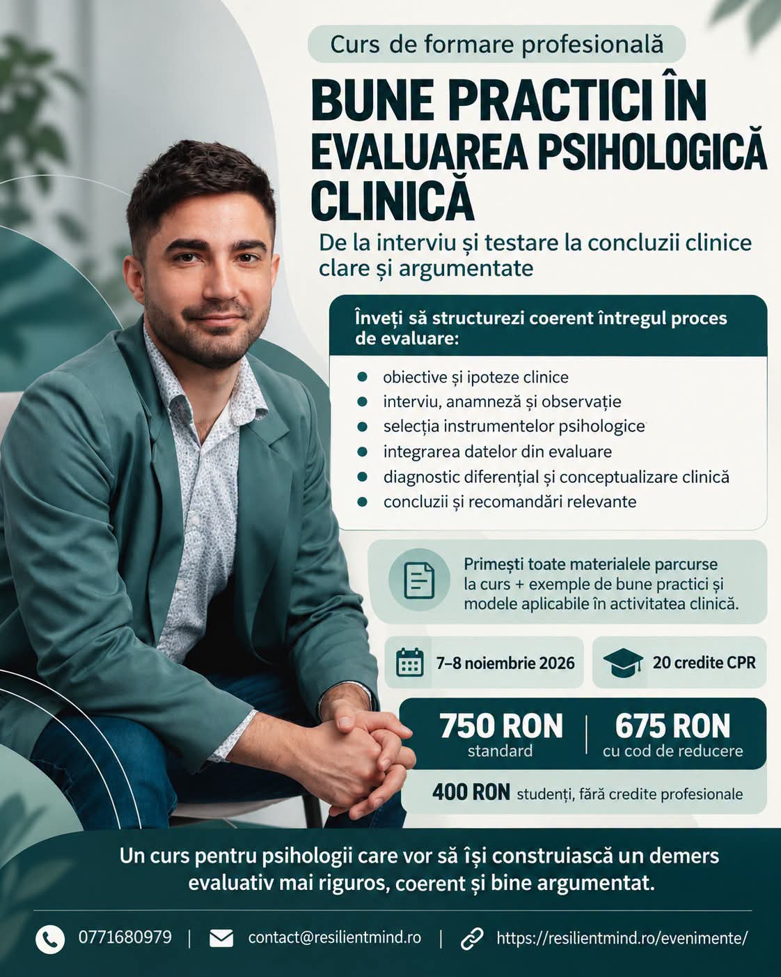 Bune practici în evaluarea psihologică clinică | nov 2026