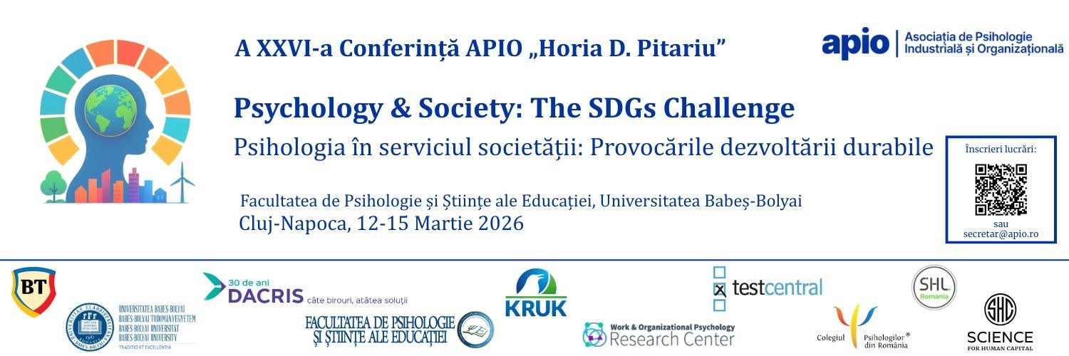 A XXVI-a Conferință APIO ”Horia D. Pitariu”