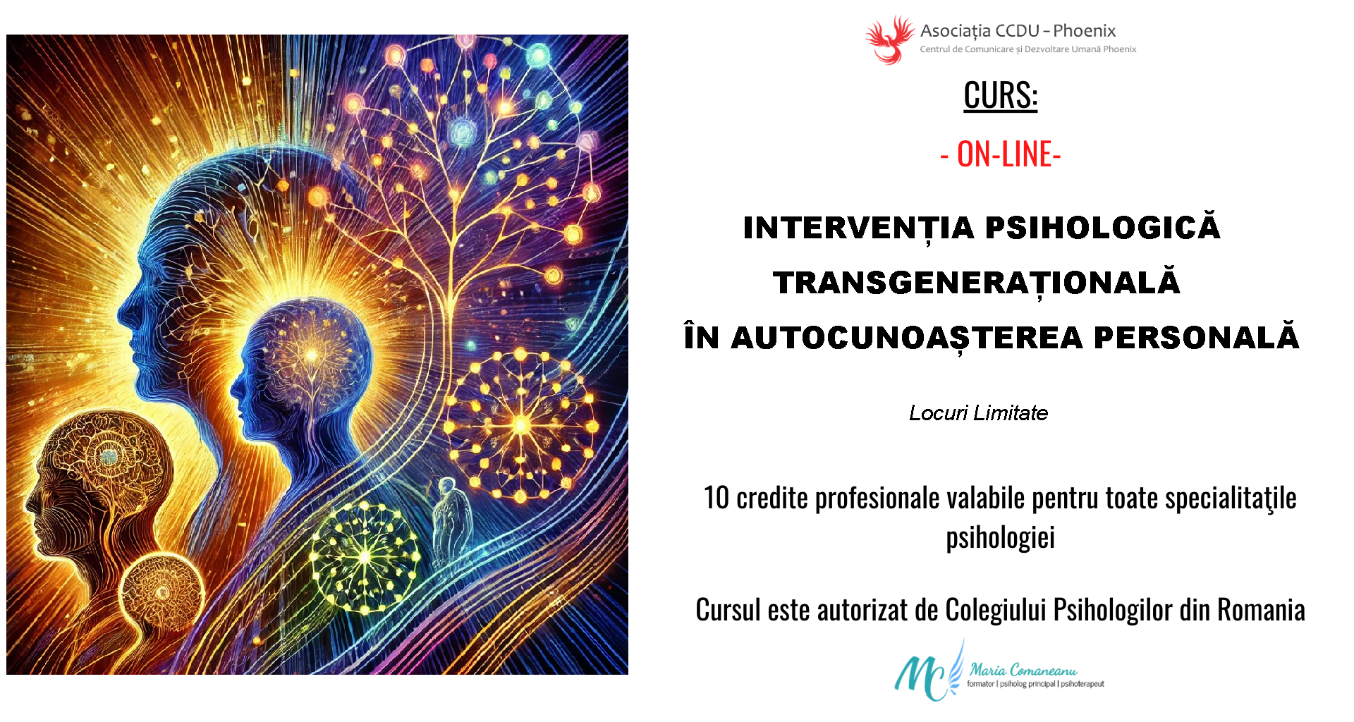 Intervenţia psihologică transgeneratională în autocunoaşterea personală | mai 2026